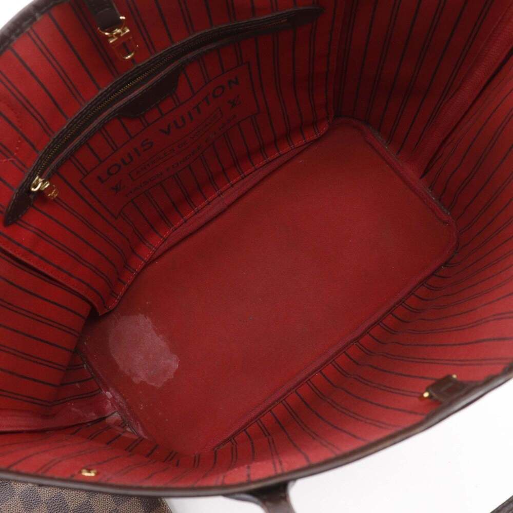 LOUIS VUITTON Brown Damier Canvas Neverfull MM Tote Bag - Picture 5 of 16